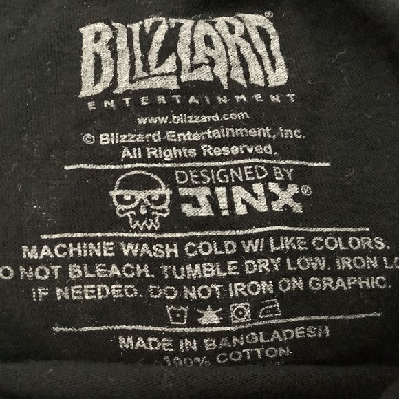 T-Shirt JINX Graphic Tee Shirt Overwatch JINX Blizzard - Picture 4 of 4